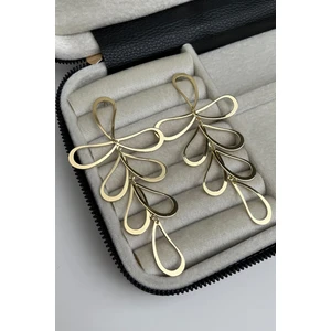 Düz Plaka Sallantılı Küpe (Ölçü:10 Cm)