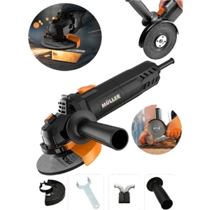Alman Technology 4500 Watt Çelik Şanzuman Bakır Sargılı Avuç Içi Taşlama ve Demir Kesme Makinesi
