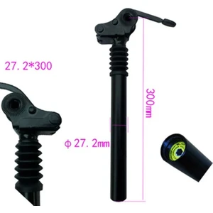 Liangduo Shop 27.2X300 Siyah Stil Süspansiyon Sönümleme Koltuk Tüpü E-Bisiklet Seatpost Katlanır Bisiklet Alüminyum Alaşımlı Eyer Direği (Yurt Dışından)
