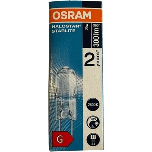 5 Adet Osram  12V 20W 300 Lümen G4 Halojen Lamba