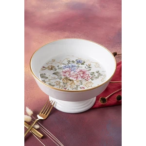 Rosa Ayaklı Salata Kasesi - 23,5 cm