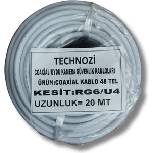 48 Tel 20 Metre Uydu Kablosu