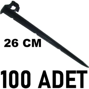 Mgf 100 Adet X Klipsli 26cm. 16mm.&20mm Damla Sulama Kazığı Parçası Aparatı Damlama Borusu Hortumu