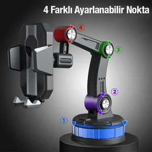 Hobi Mobi Telefon Tutucu Universal 360 Derece Vantuzlu Çok Fonksiyonlu