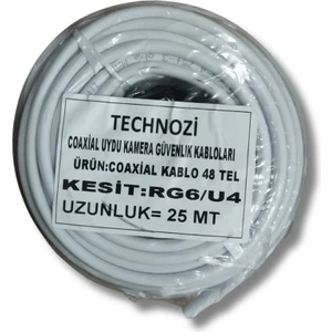 48 Tel 25 Metre Uydu Kablosu