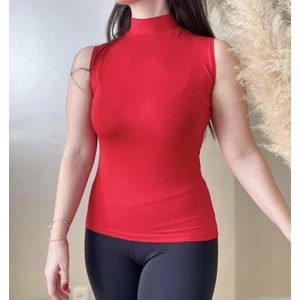 Kadın Sıfır Kol Yarım Balıkçı Yaka Body 1 Adet