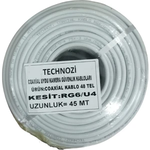 48 Tel 45 Metre Uydu Kablosu