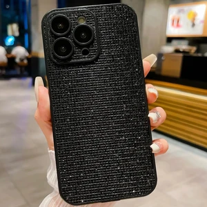 iPhone 15 Pro ile Uyumlu Parlak Taşlı Tasarımlı Kamere Lens Koruma Parlayan Harika Arka Taşlı Yüzey