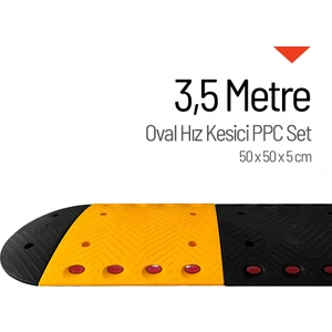 Oval Hız Kesici PPC, Yol Kasisi 3,5 Metre