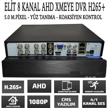 Elitcam 8 Kanal Ahd Dvr 1080N Xmeye Hibrit Kayıt