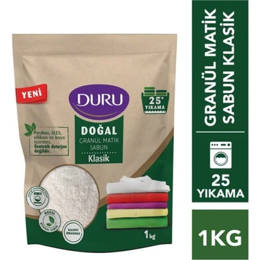 Duru 1 kg Granül Matik Sabun Klasik 25 Yıkama Doğal İçerik İle Bebekler İçin