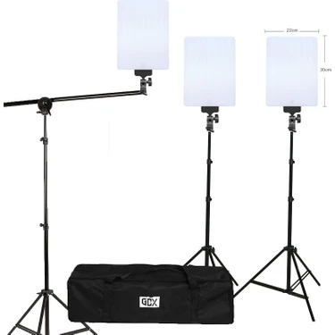 Gdx LED 528 C 3'lü Video & Fotoğraf LED