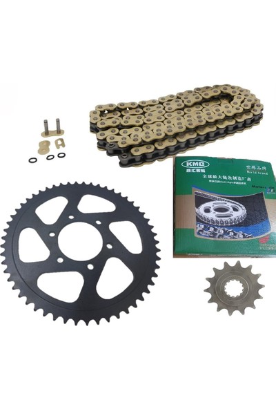Aras Moto Cf Moto Nk 400 Oringli Zincir Dişli Seti Kmc Gold Zincir -Arasmoto