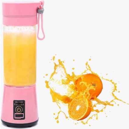 Pembe Tarzı 380ML 2 Bıçaklı Taşınabilir Elektrikli Meyve Sıkacağı Ev USB Şarj Edilebilir Smoothie Maker Karıştırıcılar Makinesi Şişe Meyve Suyu Fincan (Yurt Dışından) fiyatları