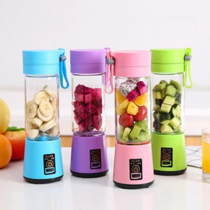 Pembe Tarzı 380ML 2 Bıçaklı Taşınabilir Elektrikli Meyve Sıkacağı Ev USB Şarj Edilebilir Smoothie Maker Karıştırıcılar Makinesi Şişe Meyve Suyu Fincan (Yurt Dışından) fırsatları