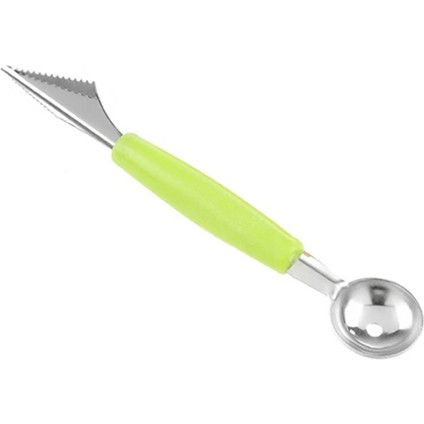 Yeşil Stil Sıcak Satış Çift Kafalı Paslanmaz Çelik Oyma Bıçağı Meyve Karpuz Dondurma Baller Kaşık Kaşık Ev Mutfak Gadget'ı (Yurt Dışından)