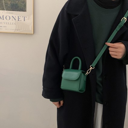 Yeni Moda ve Retro Handheld Kızıl Kırmızı Kırmızı Ağ, Tek ve Versatile Crossbody Bag (Yurt Dışından)