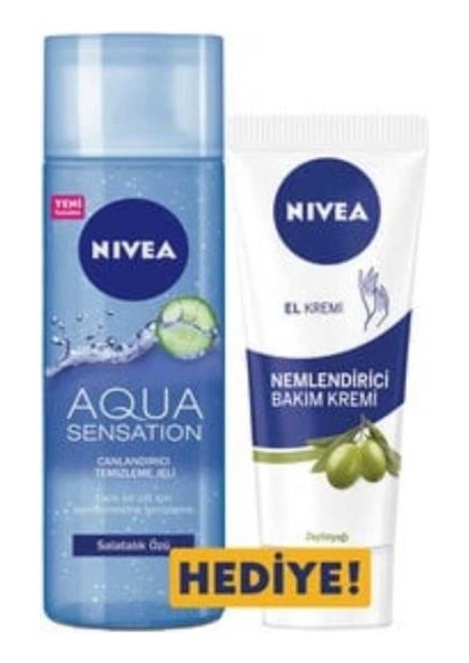 Aqua Sensation Canlandırıcı Temizleme Jeli+ Nemlendirici Bakım Kremi