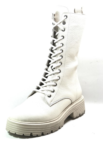 21520 Deri Bej Bağlı Uzun Kadın Postal Bot fiyatları