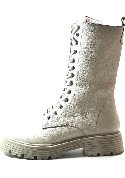 21520 Deri Bej Bağlı Uzun Kadın Postal Bot modelleri