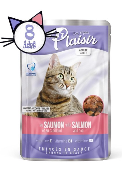 Pouch 100GR Somon&morina Etli 8ADET Kedi Maması fiyatları