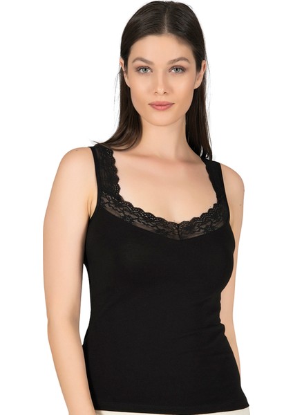 0181 3'lü Paket Kadın Pamuklu Dantel Yakalı Atlet fiyatları