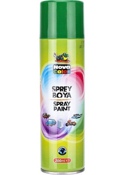 Nova Color Sprey Boya 200 ml Yeşil