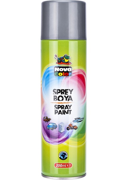 Nova Color Sprey Boya 200 ml Gümüş