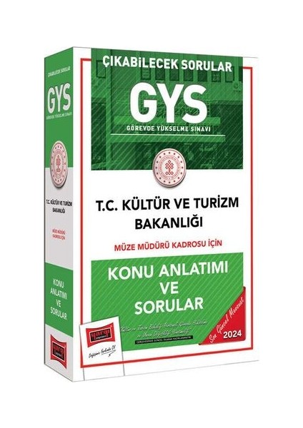 2024 GYS Kültür ve Turizm Bakanlığı Müze Müdürü Kadrosu Için Konu Anlatımı ve Sorular