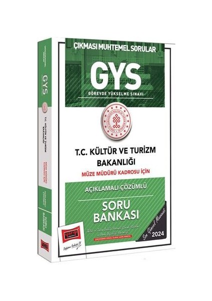 2024 GYS Kültür ve Turizm Bakanlığı Müze Müdürü Kadrosu Için Açıklamalı Çözümlü Soru Bankası