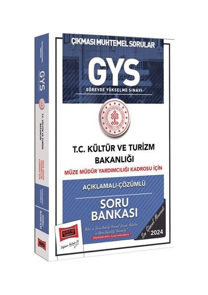 2024 GYS Kültür ve Turizm Bakanlığı Müze Müdür Yardımcılığı Kadrosu Için Açıklamalı Çözümlü Soru Bankası