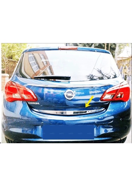 Opel Corsa E Krom Bagaj Alt Çıtası 2014 Üzeri P.çelik