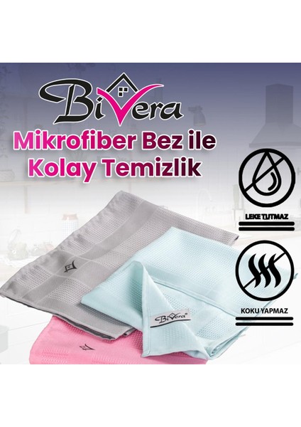 9 Adet Mikrofiber Temizlik Bezi 40X60 CM (3 PAKET X 3'LÜ)