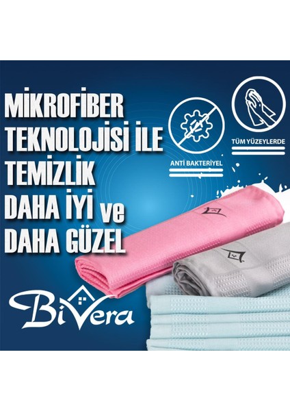 9 Adet Mikrofiber Temizlik Bezi 40X60 CM (3 PAKET X 3'LÜ)