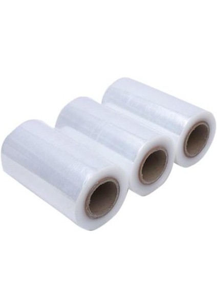 Palet Streç Film 17 Micron 25 cm x 300 M Şeffaf 3'adet