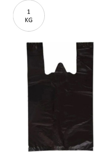 Siyah Atlet Poşet Mini Boy 20 x 34 cm Takriben 235 Adet 1 kg