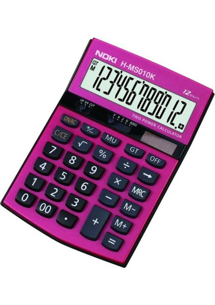 Hesap Makinesi 12 Hane Kırmızı H MS010K