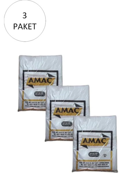 Şeffaf Hışır Atlet Poşet Büyük Boy 29 x 52 cm 650 gr 3 Paket-Takriben 450 Adet