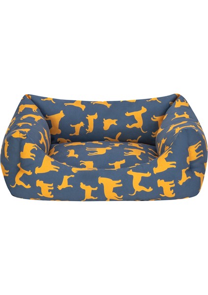Uniform Lacivert-Sarı Kedi ve Köpek Yatağı S 40X50CM Nrmsa