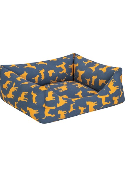 Uniform Lacivert-Sarı Kedi ve Köpek Yatağı S 40X50CM Nrmsa