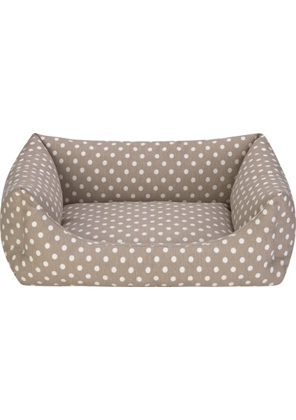 Uniform Bej Puyeli Kedi ve Köpek Yatağı S 50X60CM Nrmsa