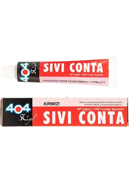 Sıvı Conta Kırmızı -60°c- 300°C 45 gr