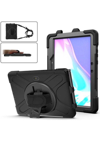 Samsung Galaxy Tab Active Pro T547/T540 10.1 Inç Kılıf Ultra Koruma Zırh Askılı Silikon Tablet Kılıfı modelleri