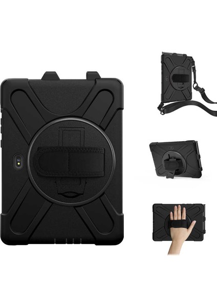 Samsung Galaxy Tab Active Pro T547/T540 10.1 Inç Kılıf Ultra Koruma Zırh Askılı Silikon Tablet Kılıfı fırsatları
