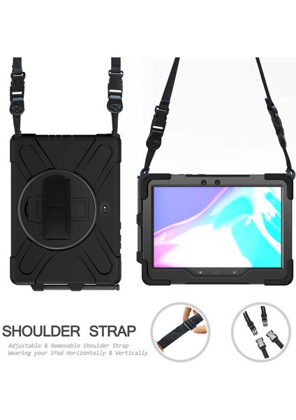 Samsung Galaxy Tab Active Pro T547/T540 10.1 Inç Kılıf Ultra Koruma Zırh Askılı Silikon Tablet Kılıfı indirimleri