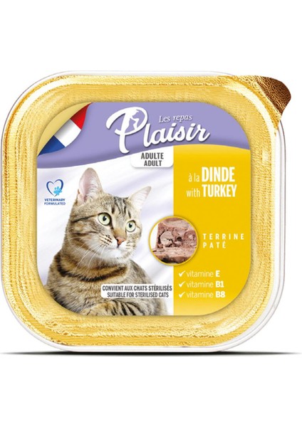 Pate 100 gr Hindi Etli 32 Adet Yaş Kedi Maması