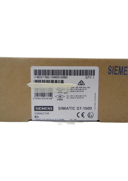6ES7592-1AM00-0XB0 Sımatıc S7-1500, Front Connector Screw-Type 40-Pole Ürt. Garantili