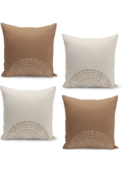 4'lü Kırlent Kılıf Seti Çift Taraflı Dijital Baskılı