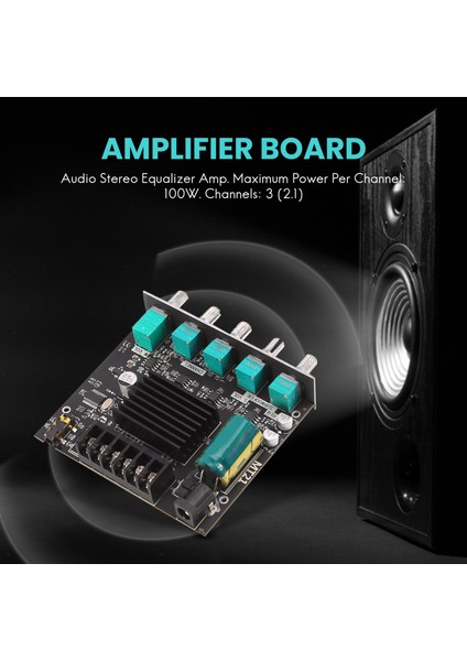 ZK-MT21 2.1 Kanal Bluetooth 5.0 Subwoofer Amplifikatör Kurulu 50WX2+100W Güç Ses Stereo Amplifikatör Kurulu Bas Amp Aux (Yurt Dışından)