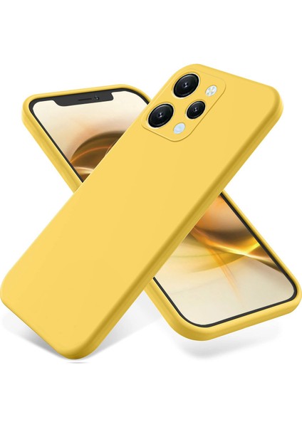 Xiaomi Redmi Için 12 4g Çizgi Anti-Çizelge Kılıfı Yumuşak Astar Sıvı Silikon Kapak Kayış-Sarı (Yurt Dışından) fiyatları
